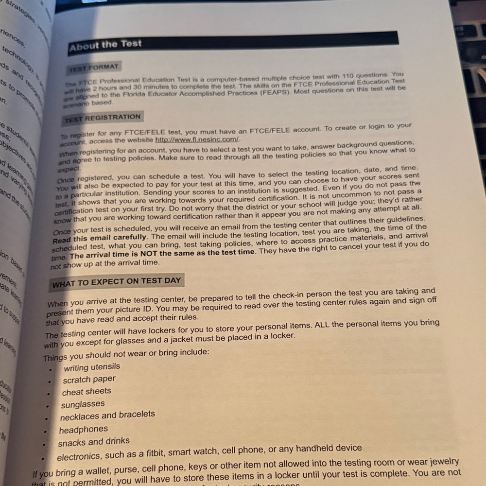FTCE Professional Education Test Prep Book - Blue - Picture 5 of 6